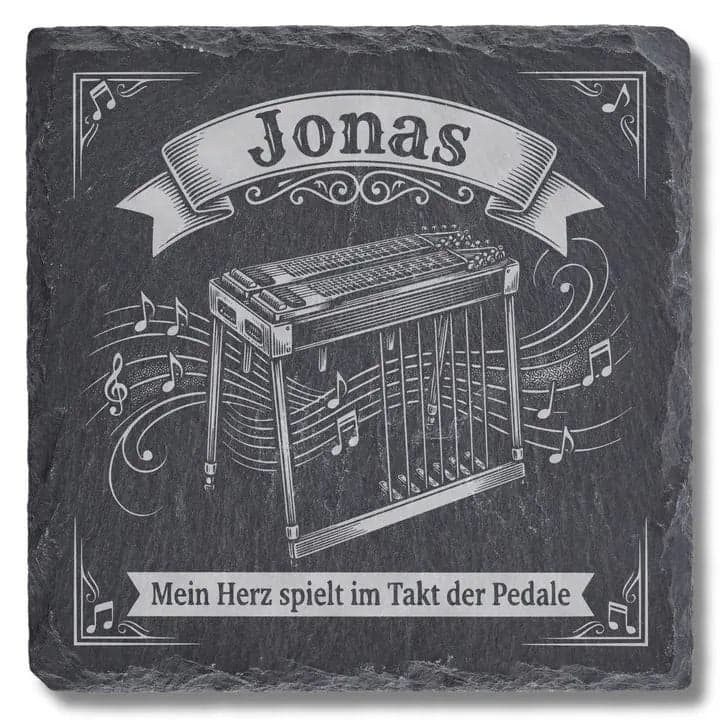 Schieferuntersetzer Pedal Steel Guitar „Jonas“