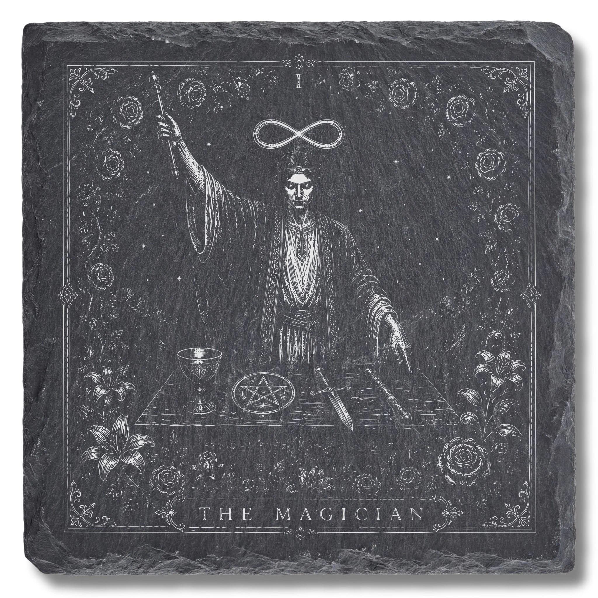 Tarot Schieferuntersetzer – Der Magier (The Magician)