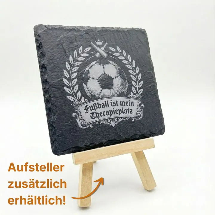 Vierer-Set Schiefer Untersetzer mit Gravurmotiv als Geschenkidee