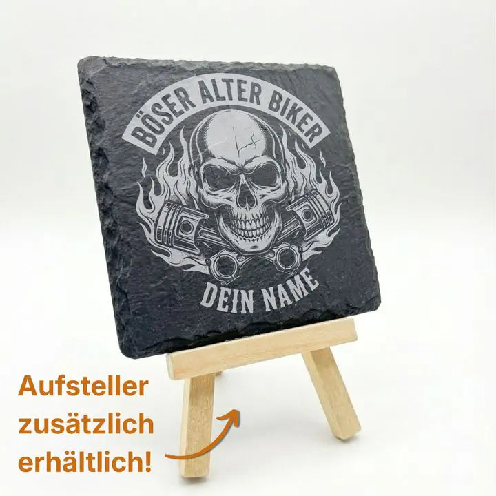 Elegante Präsentation des Schiefer Untersetzer im Wohnambiente